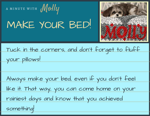 Minute With Molly #1: Make Your Bed