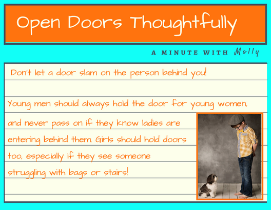 Minute With Molly #11: Open Doors Thoughtfully
