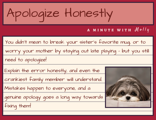 A Minute With Molly #4: Apologize Honestly
